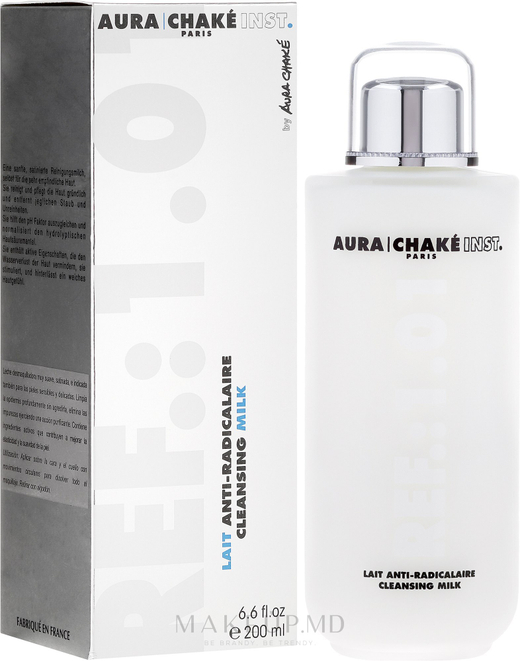 AURA CHAKE Молочко Антирадикальное для лица Lait anti-radicalaire Cleansing Milk 200 мл