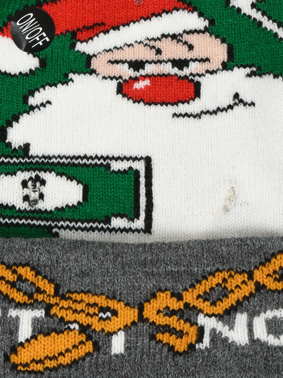 Шапка новогодняя со светодиодными лампочками.