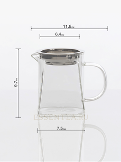 Чашка стеклянная "Чахай" Аньпин с воронкой  350 мл