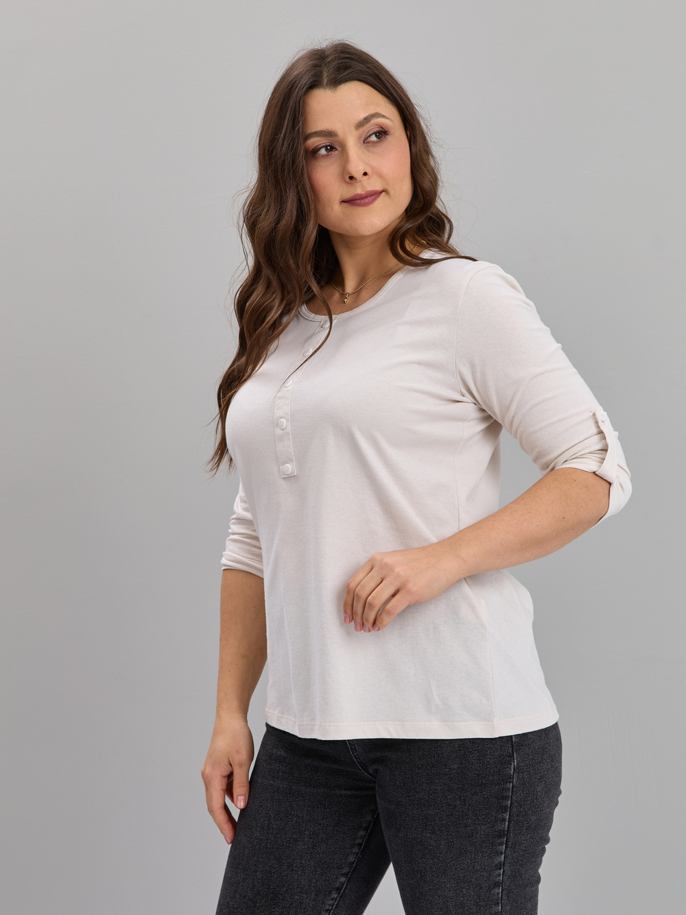 Лонгслив ЛНк-005/экрю