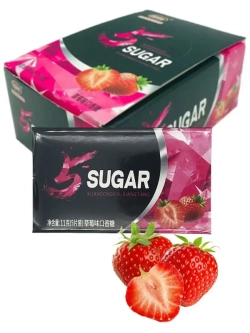 Жевательная резинка со вкусом клубники 11 г * 30 шт