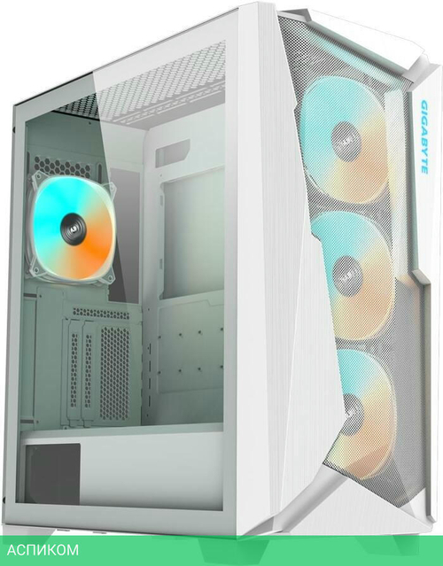 Корпус Gigabyte C301 Glass V2 без БП White (GB-C301GW)