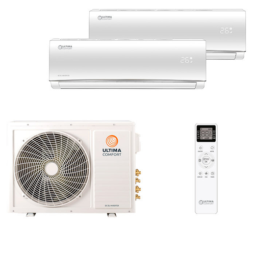 Мультисплит система на 2 комнаты Ultima Comfort UC-EMM09PN x 2 / UC-2FME14-OUT