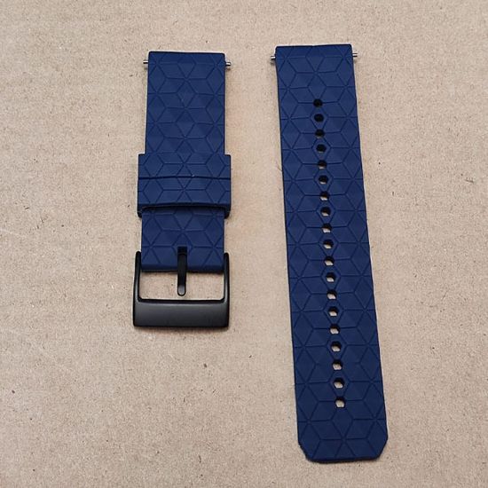 Ремешок Ranger 24 мм для Suunto 9 Baro, Suunto 7, Suunto Spartan Sport силиконовый быстросъемный (Темно-синий)