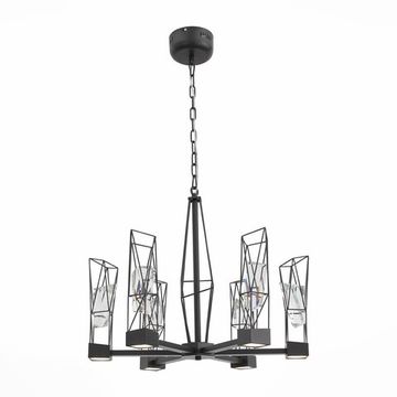 Люстра подвесная LED 6*8W 4000K SL815.303.06 серый графит Progetto ST-Luce