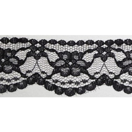 Кружево капрон. ш.3,5см. А624 черный
