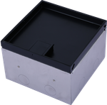 Лючок в пол 6 мод. (2 мод. 45х45 мм. + 2 мод. 22.5х45 мм.),  металл антрацит