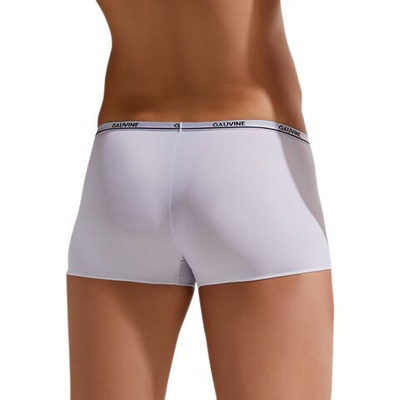 Мужские трусы-боксеры с тонкой брендированной резинкой Second Skin Trunk (Размер: M) (Цвет: белый)