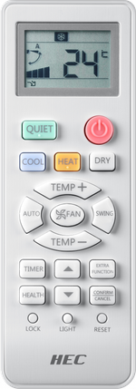 Сплит-система кондиционер настенный HEC-18HRC03/R3(IN)/HEC-18HRC03/R3(OUT) серии Comfort на 50 м²