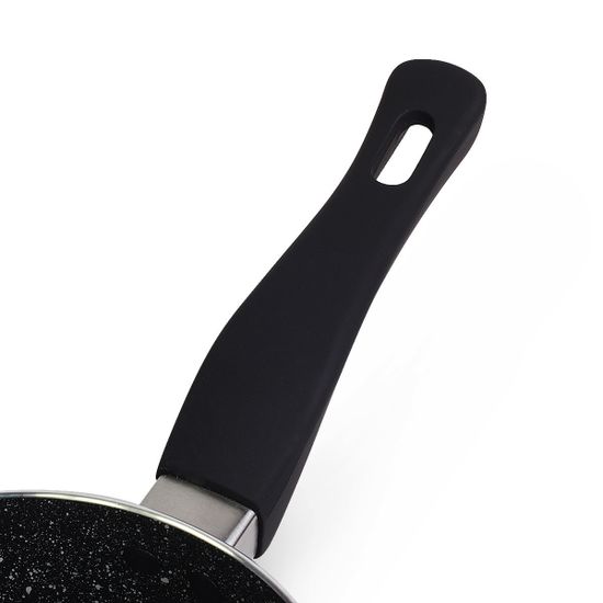Ковш 1,6 л Kamille КМ-0614MR (Ø16х7,5 см) из алюминия с мраморным покрытием без крышки