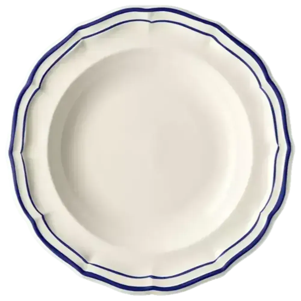 Тарелка суповая Gien Filet Bleu (22.5 см)