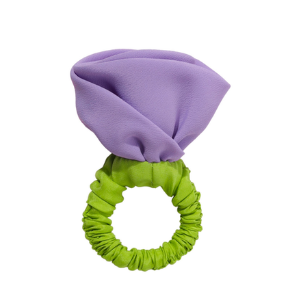 Фиолетовая резинка-роза