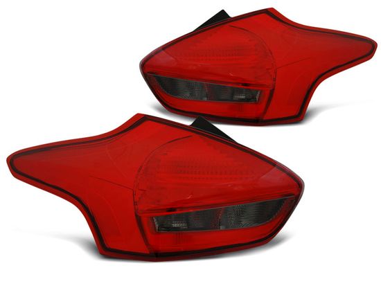 Задние фонари RED SMOKE LED для Ford Focus 3(III) FL hatchback