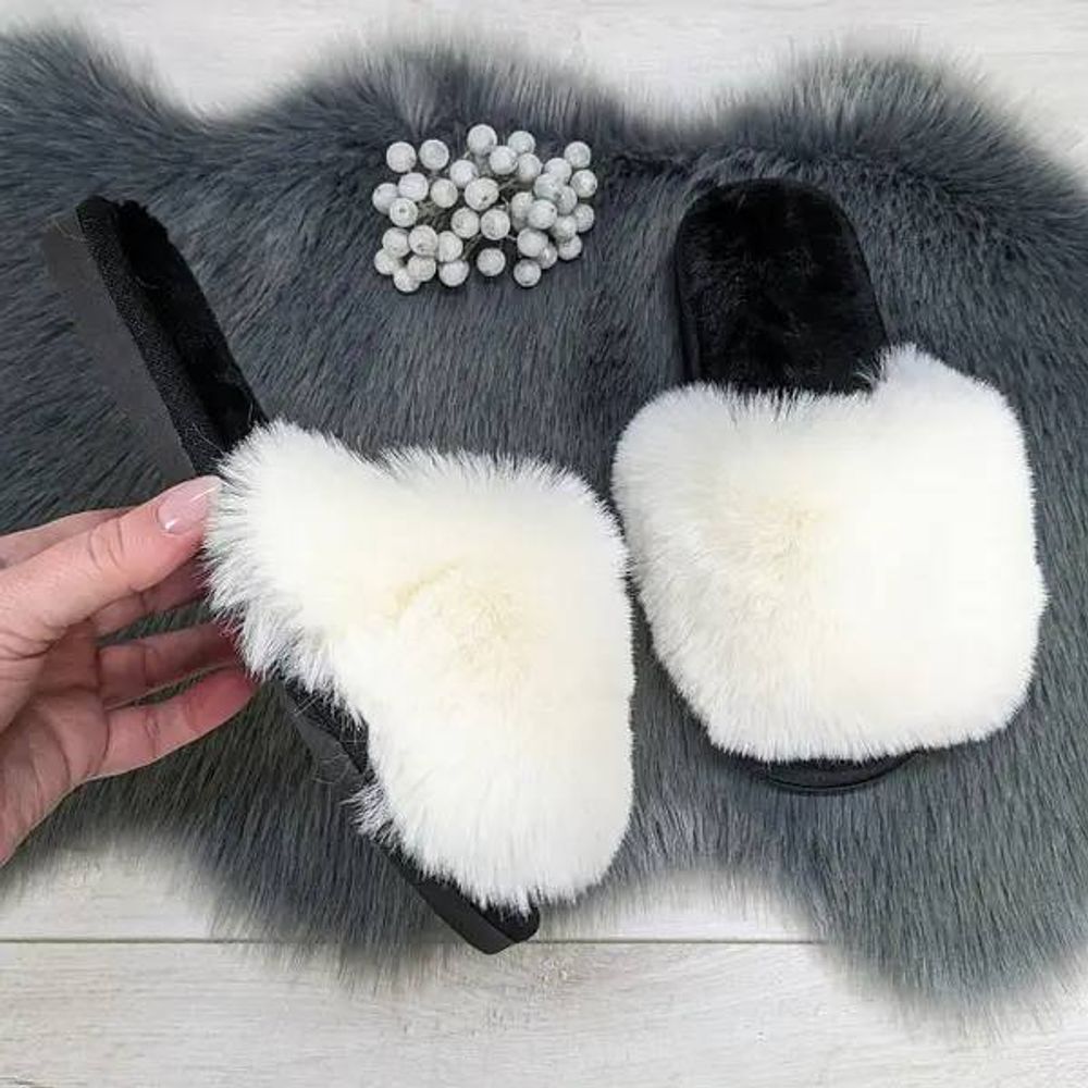 Домашние тапочки Пушистики