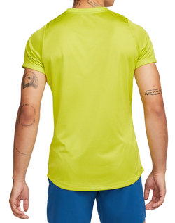 Теннисная футболка Nike Court Dri-Fit Rafa Challenger Top - bright cactus/football grey/white