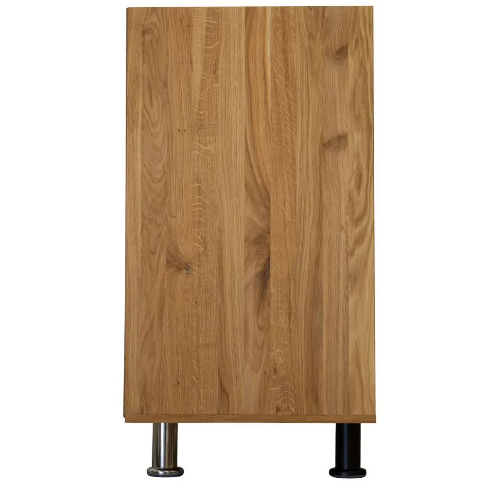 Кухонный напольный модуль для бутылок 20х60х85 Валенсия из массива дуба со столешницей, винный шкаф на ножках