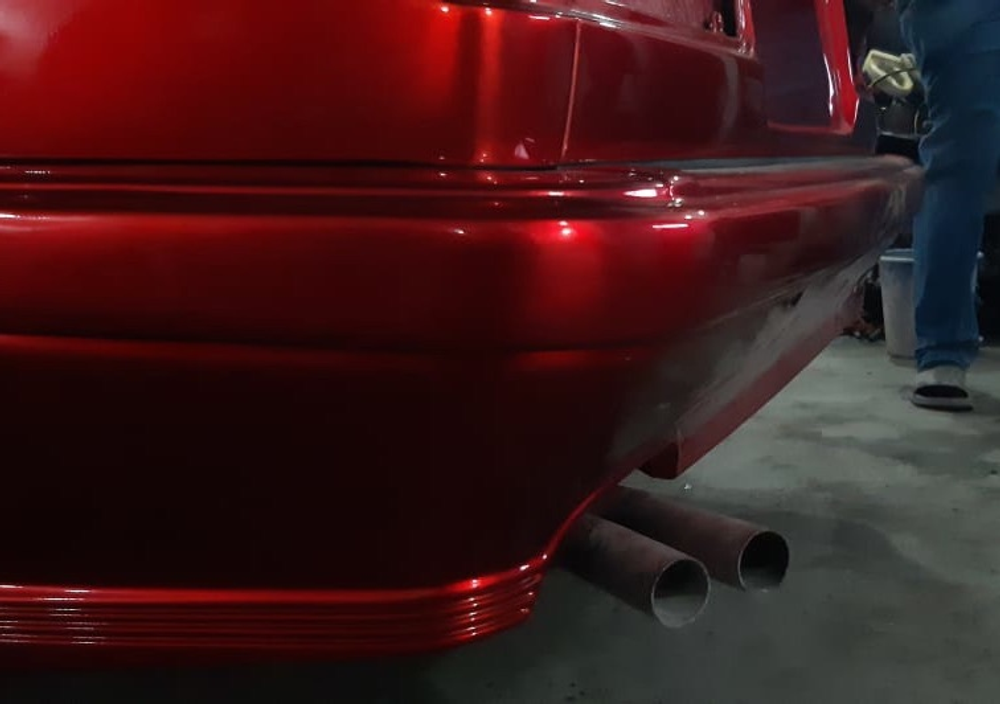BMW E30 Mtech1 Задний бампер (Реплика "Стекловолокно")