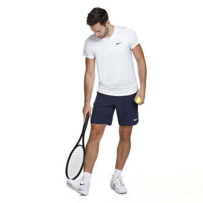 Мужское теннисное поло Nike Dri-Fit Advantage Polo Men - White
