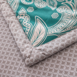 Комплект постельного белья Сатин с Одеялом 100% хлопок на резинке OBR149