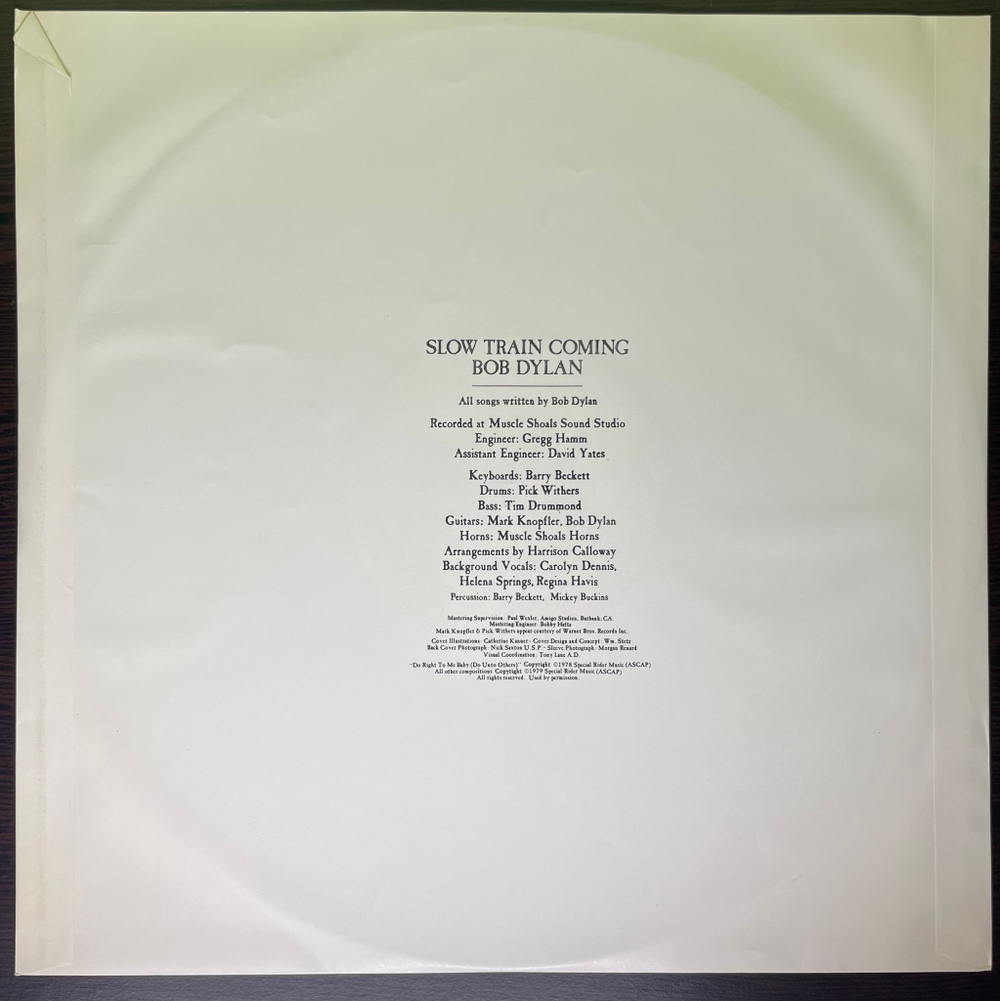 Bob Dylan ‎– Slow Train Coming (Португалия 1979г.)