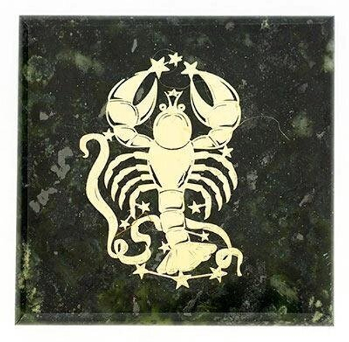 Магнит знак зодиака "Рак" змеевик