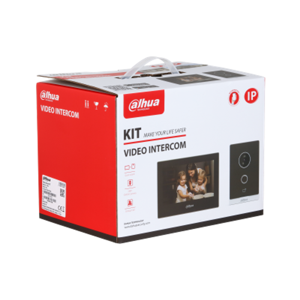 Комплект IP и Wi-Fi видеодомофона Dahua DHI-KTW04