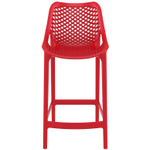Стул пластиковый полубарный Siesta Contract Air Bar 65, красный