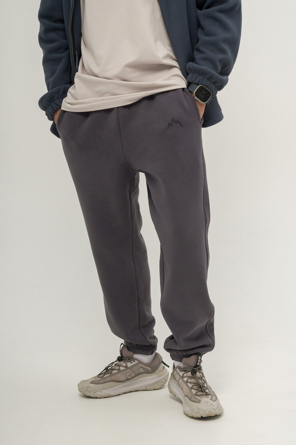 Брюки трикотажные KUL'TURA "Fleece 400GR" Темно-серый