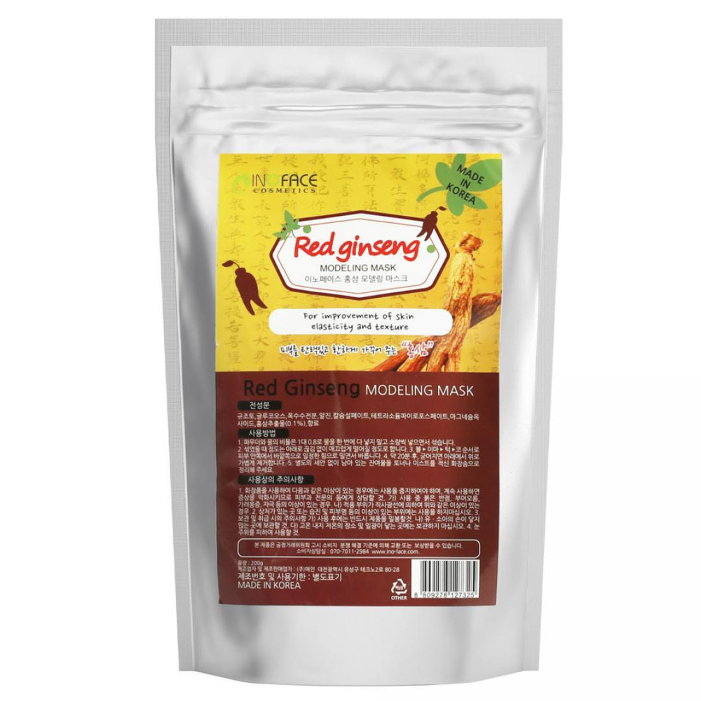 [INOFACE] Red Ginseng Modeling Mask - Альгинатная маска с красным женьшенем, 200 г