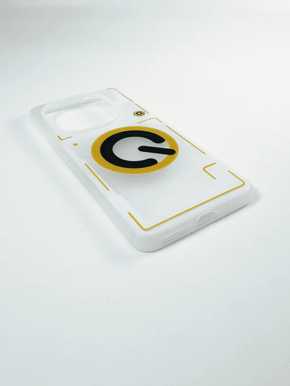 Защитный чехол для IQOO 13 с Magsafe Прозрачный Черно-желтый (Transparent Black-yellow)