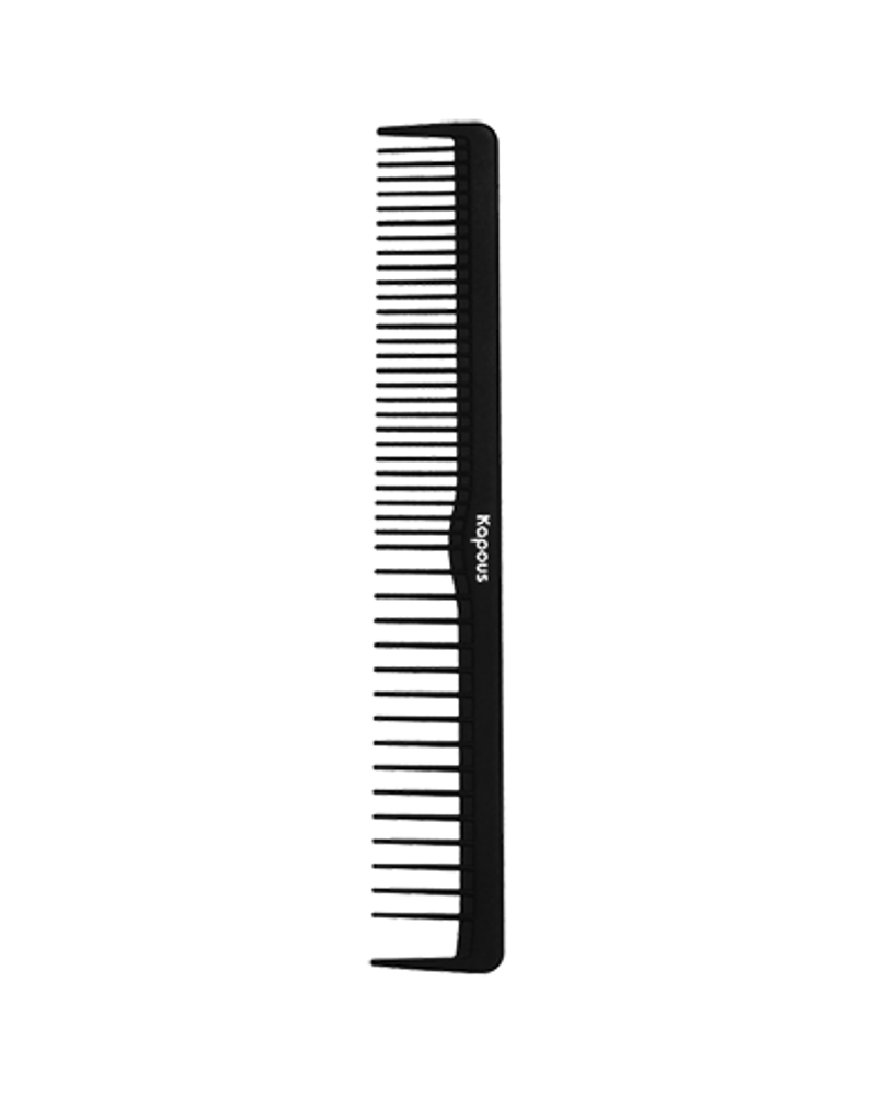 Kapous Professional Расческа парикмахерская Carbon Fiber, 172*27 мм