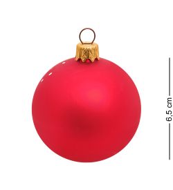 НФШ-1526/4 Ел.украшение Шар «Дед Мороз с собачкой» 65 мм