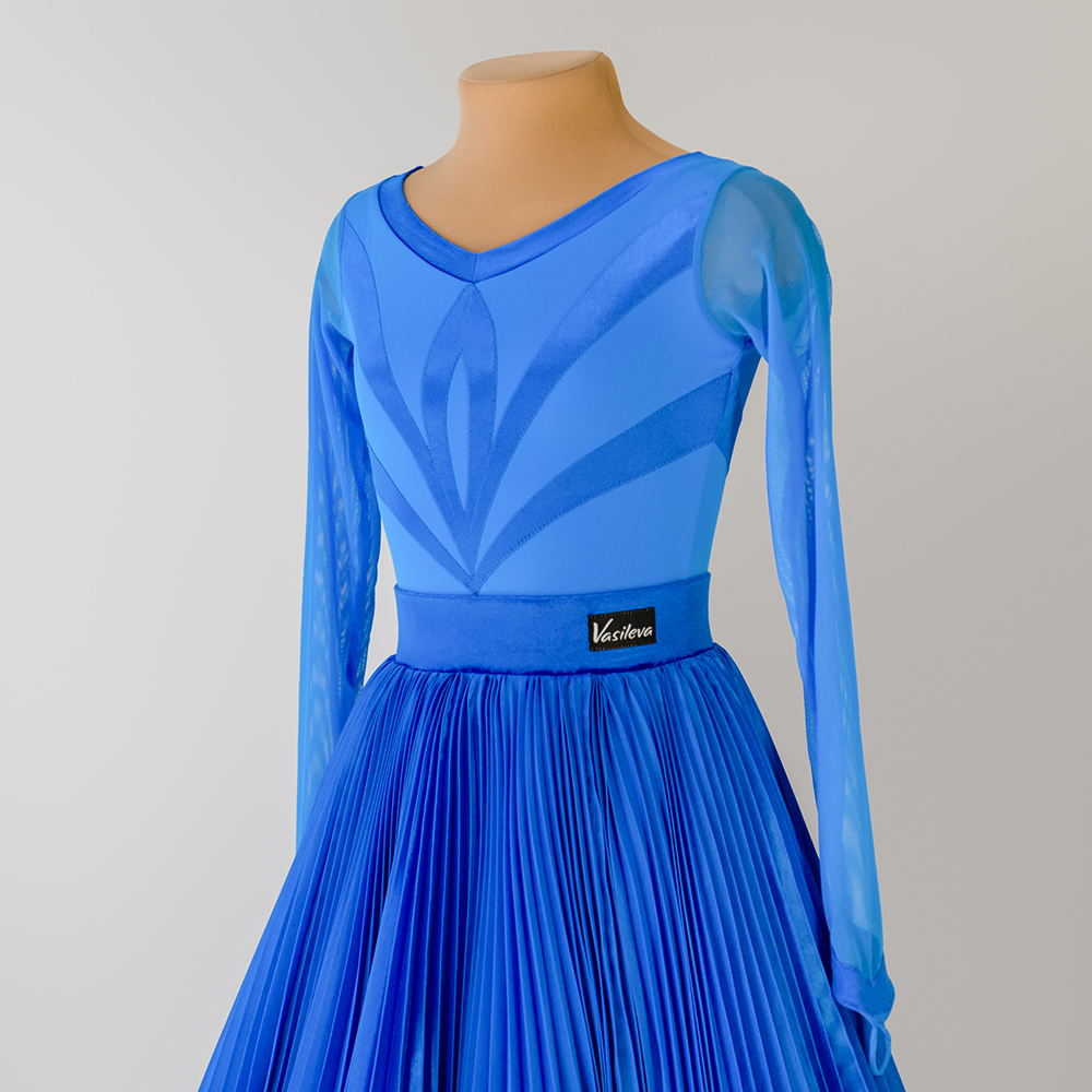 платье с аппликацией для танцев