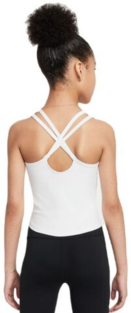 Футболка для девочки Nike Kids Dri-Fit One Fitted Tank Top - White