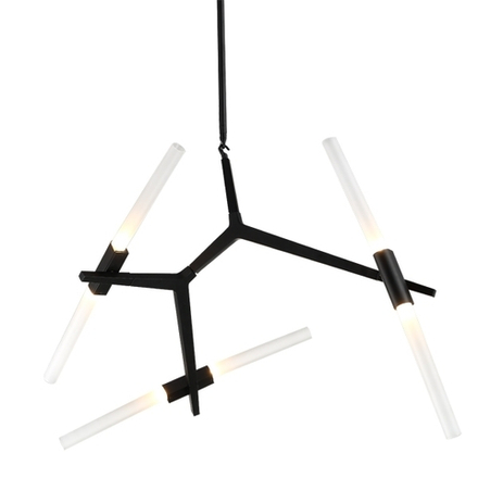 Ceiling design lamp  AGNES by Roll & Hill (6 lampshades,  Black)