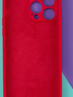 Накладка iPhone 14 Pro Max силикон красный
