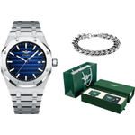 JINLERY Explorer Collection Automatic Mechanical Movement Stainless Steel Watchband Watch Men"s Watches