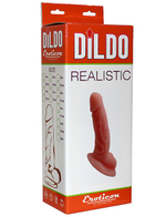 Реалистичный фаллоимитатор с мощной широкой присоской в основании (Цвет: телесный)