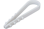 Дюбель-хомут ДХК для круглого кабеля 11-18мм нейлон белый (100шт) КВТ Fortisflex