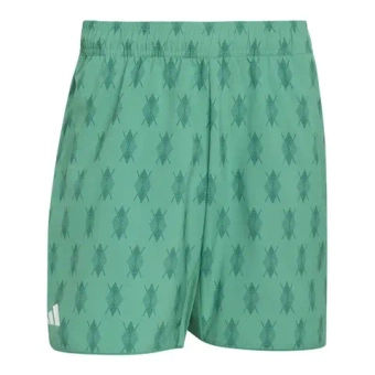 Мужские теннисные шорты Adidas Club Tennis Climacool Graphic 9in - semi court green/collegiate green