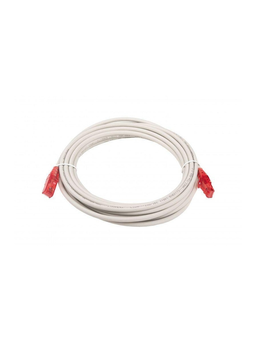 Патч-корд кат.5E U/UTP LSZH PC-LPM-UTP-RJ45-RJ45-C5e-5M-LSZH-GY 5 м. сер. Hyperline 42301
