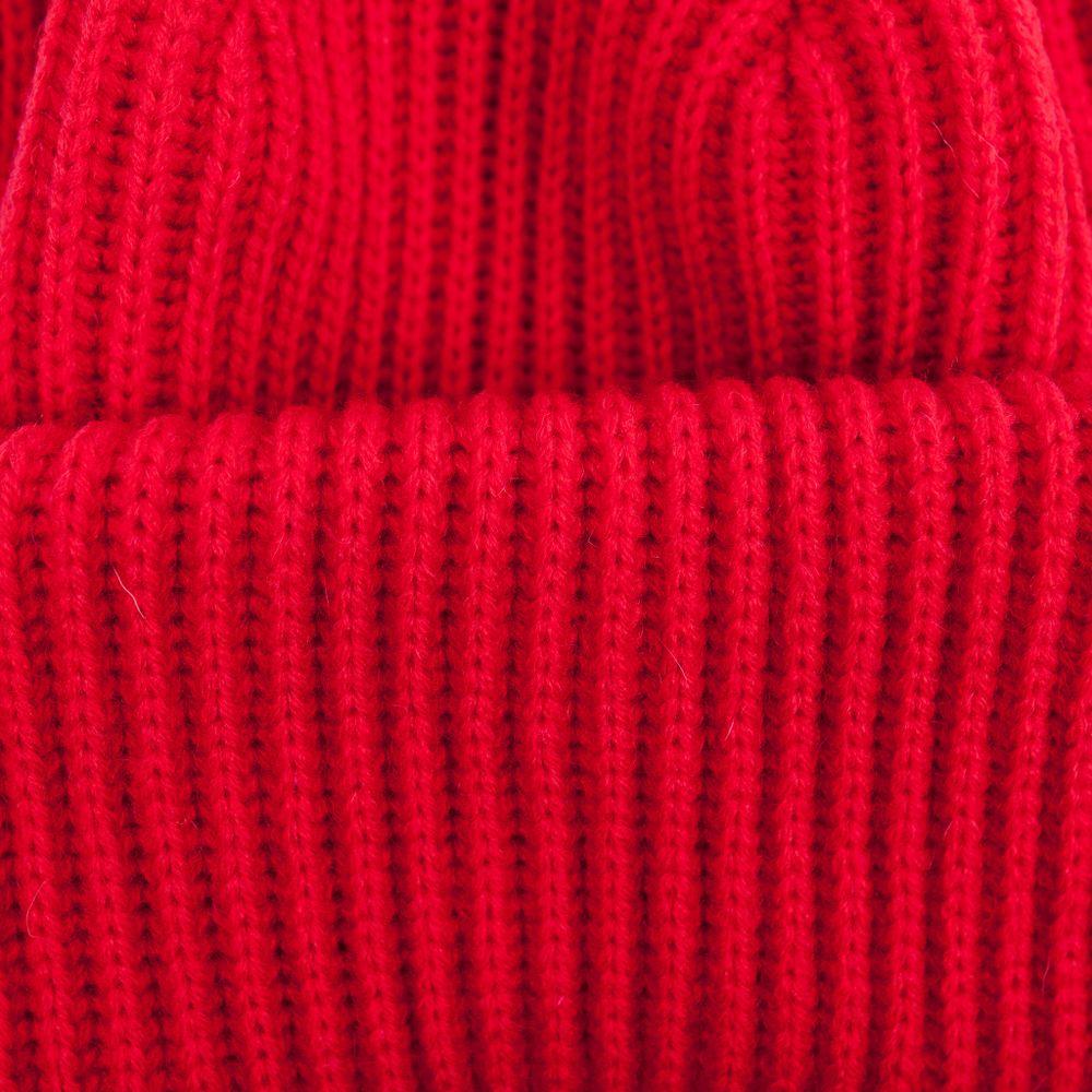 Шапка бини из смесовой шерсти однослойная "TOMATO"
