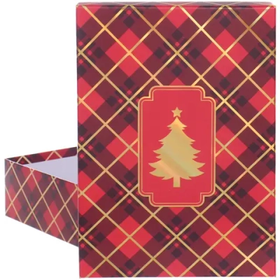 Коробка подарочная «Шотладская елка» 33*23.5*9 см