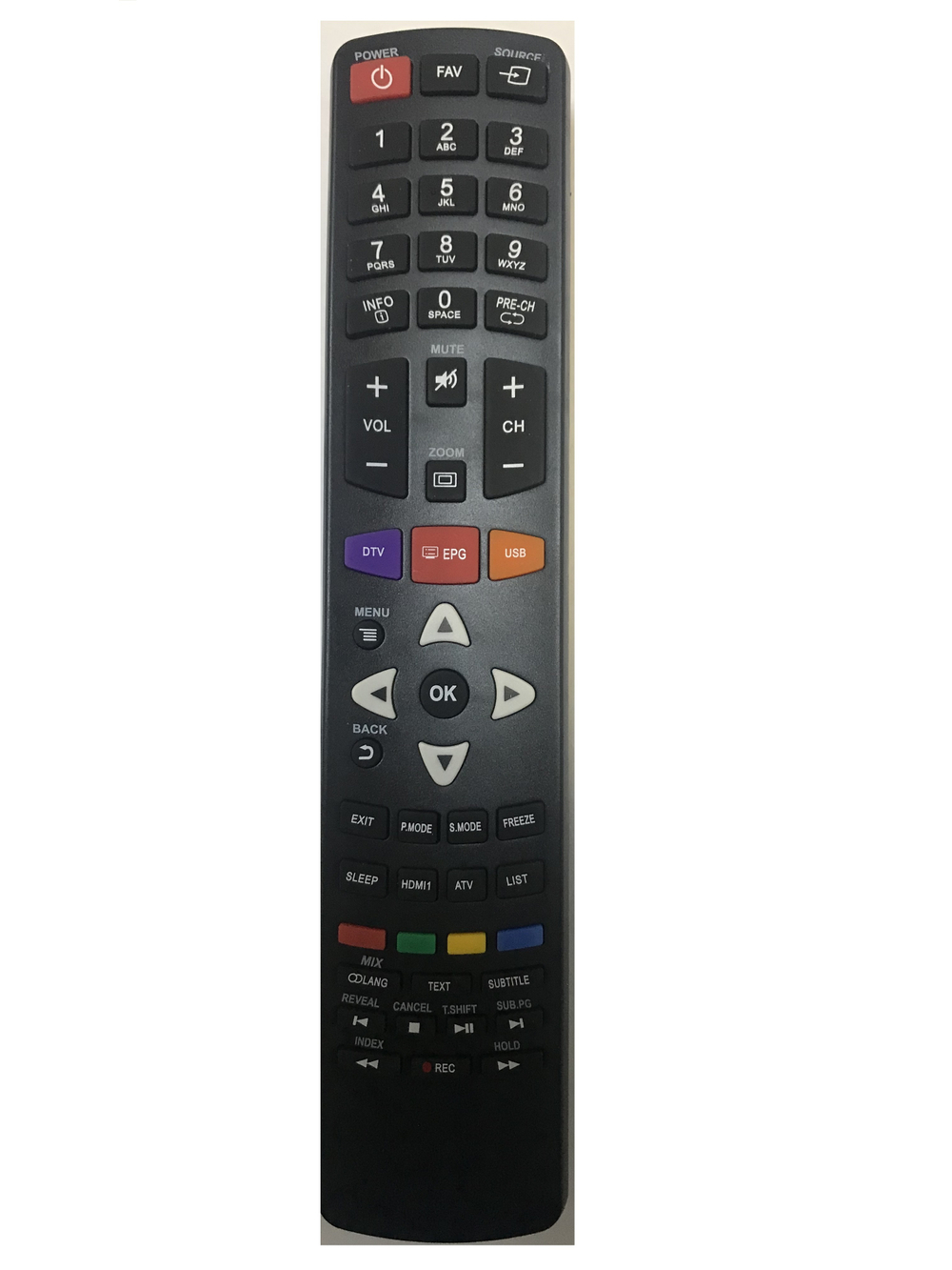 Пульт E53-DTV (RM-RCR10) для телевизоров Leff, Digma, STARWIND, LUMUS, Hyundai