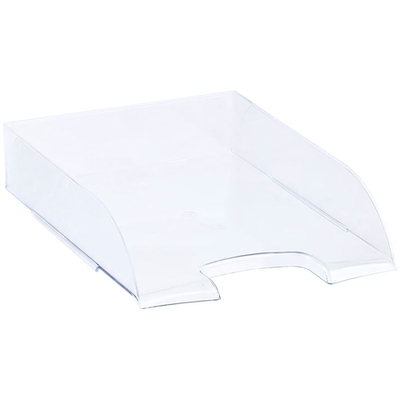 Лоток для бумаг прозрачный, горизонт. "Дельта" (Стамм)
