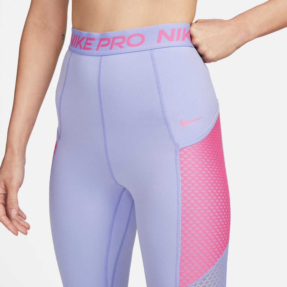 Женские теннисные брюки Nike Dri-Fit Performance HR Tight Women - Lilac, Pink