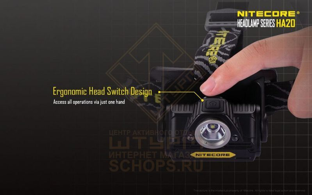 Фонарь налобный Nitecore HA20