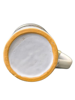 Кружка пивная "Ястреб - тетеревятник со снегирем" Германия