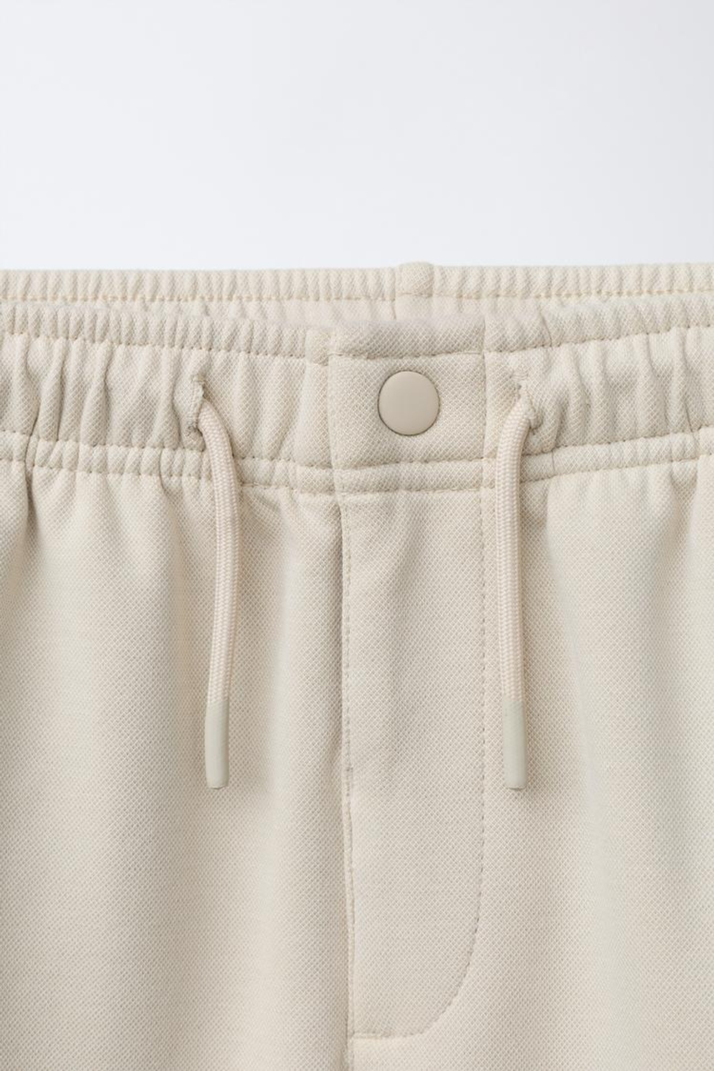 ZARA БРЮКИ COMFORT НА ШНУРКАХ, БЕЖЕВЫЙ