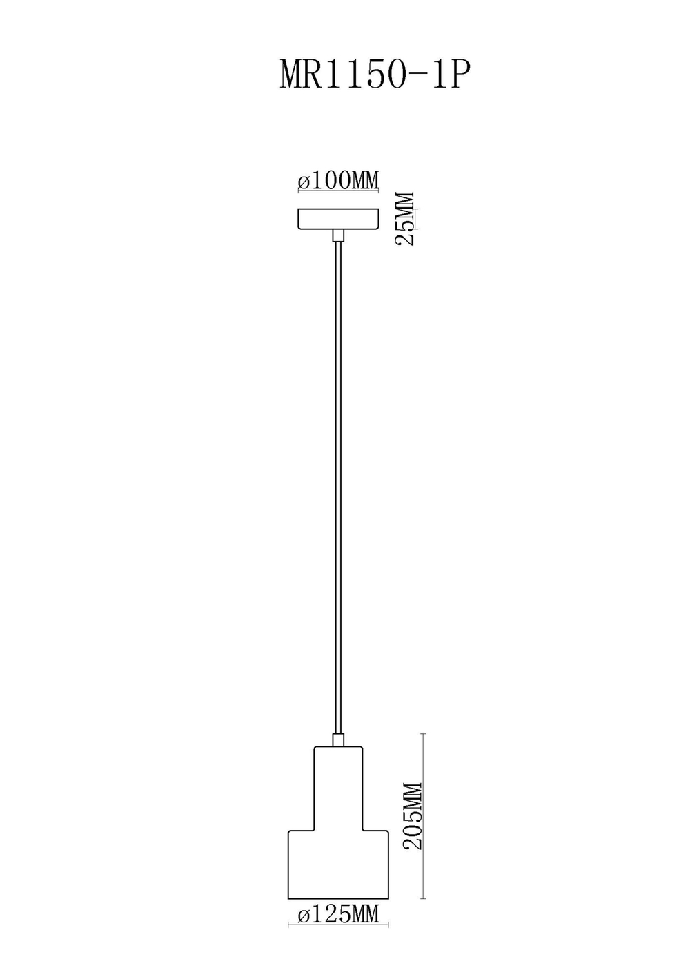 Подвесной светильник MyFar Lima MR1150-1P